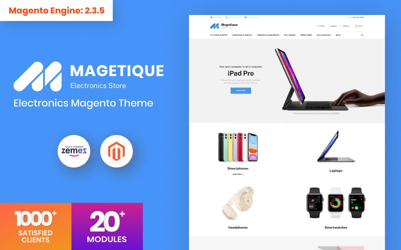тема магазина электроники magento