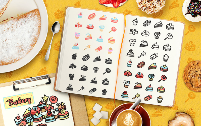 Download Vector "Cakes Elements Pack - Vector Image" / Cakes Elements Pack - Vector Image - Vector на тему графика wedding,illustration,retro,greeting,food,heart,party,vector,simple,love,stamp,happy,badge,star,restaurant,bakery,cafe,shop,decoration,background,anniversary,cake,cream,sketch,print,icon,banne