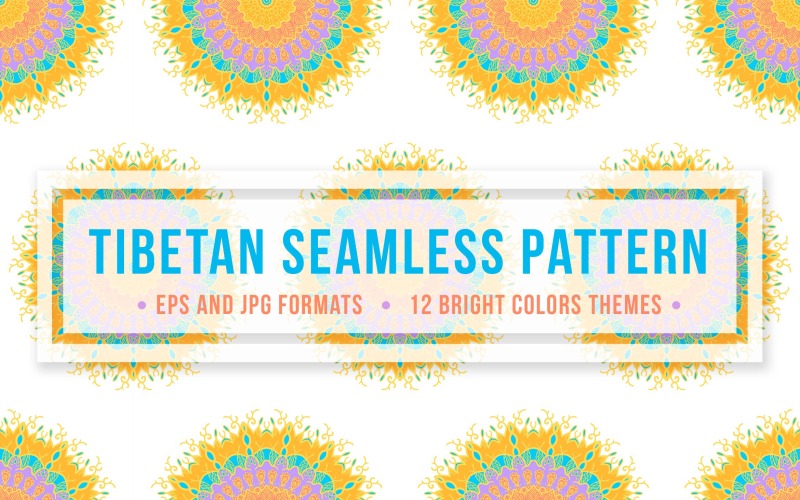 Download Pattern "Tibetan Seamless Set Pattern" / Tibetan Seamless Set Pattern - Pattern на тему графика vintage,illustration,design,template,retro,cute,fashion,decorative,ornamental,beautiful,flowers,vector,floral,boho,texture,fabric,round,art,tattoo,sun,hand,abstract,style,ornament,magic,decor