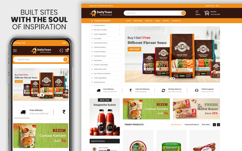 the grocery &amp; food responsive premium shopify theme