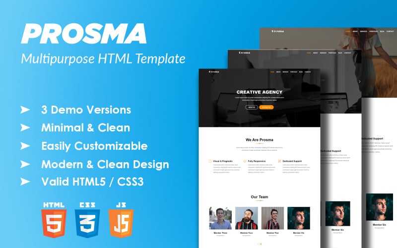 Creative Multipurpose HTML Landing Page Template