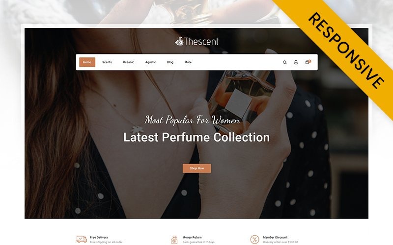 парфюмерный магазин prestashop тема