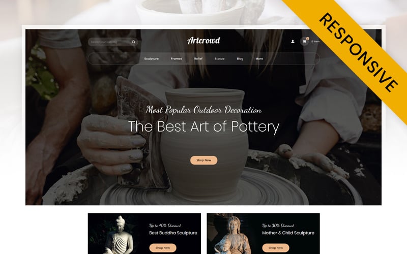 художественная галерея магазин prestashop тема