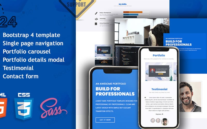 Portfolio Landing Page Template
