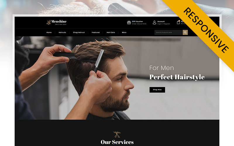 Hair Salon Store OpenCart Template