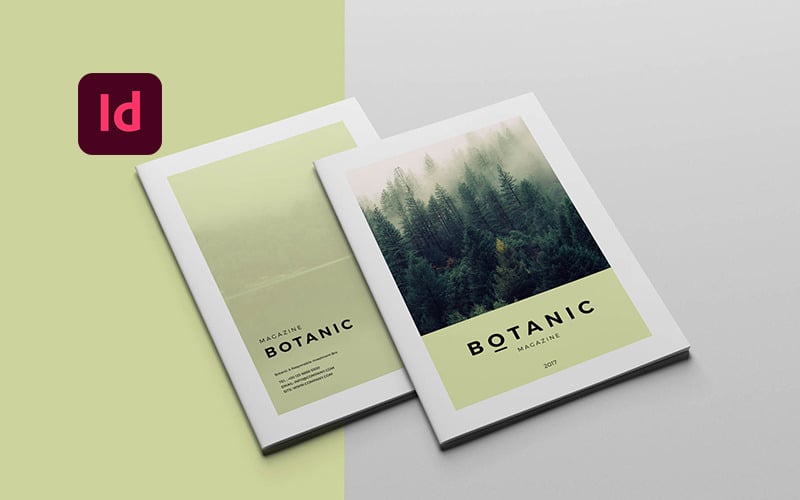 Download Magazine Template "Botanic Magazine Template" / Botanic Magazine Template - Magazine Template на тему графика a4,annual,annual report,business,business catalog,catalog,catalog template,catalogs,catalogue template,chart,charts,clean,corporate,customizable,customize,design,elegant,indesign,infographic,