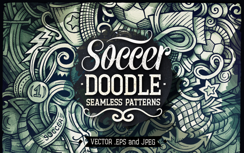 Download Pattern "Soccer Graphics Doodles Seamless Pattern" / Soccer Graphics Doodles Seamless Pattern - Pattern на тему графика fun,vintage,hand-drawn,illustration,retro,doodles,sport,graphics,abstract,style,graffiti,club,grid,black,team,shoes,game,grunge,drawing,cartoon,flag,soccer,goal,award,wallpaper,tile,symbol,de