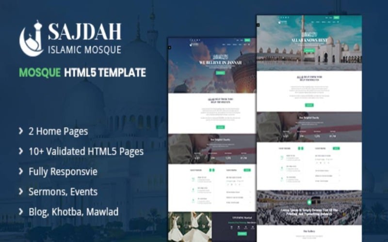 мечеть html5 шаблон сайта