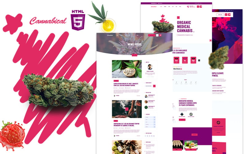 Recreational Cannabis HTML5 Website Template