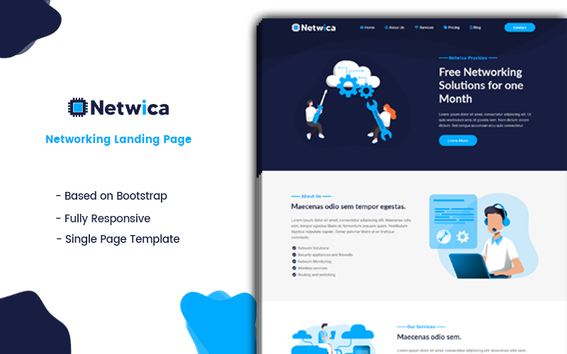 Networking Landing Page Template