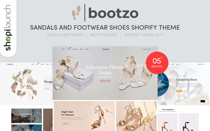 Sandals And Footwear Shoes Responsive Shopify Theme
