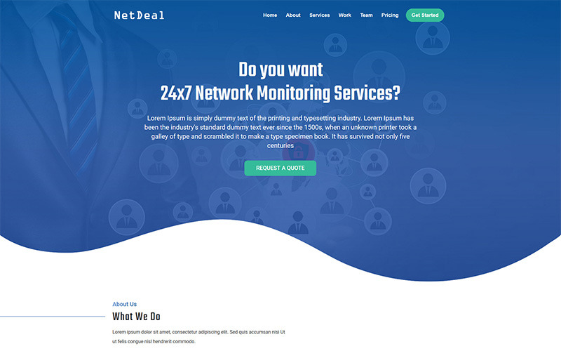 шаблон целевой страницы netdeal