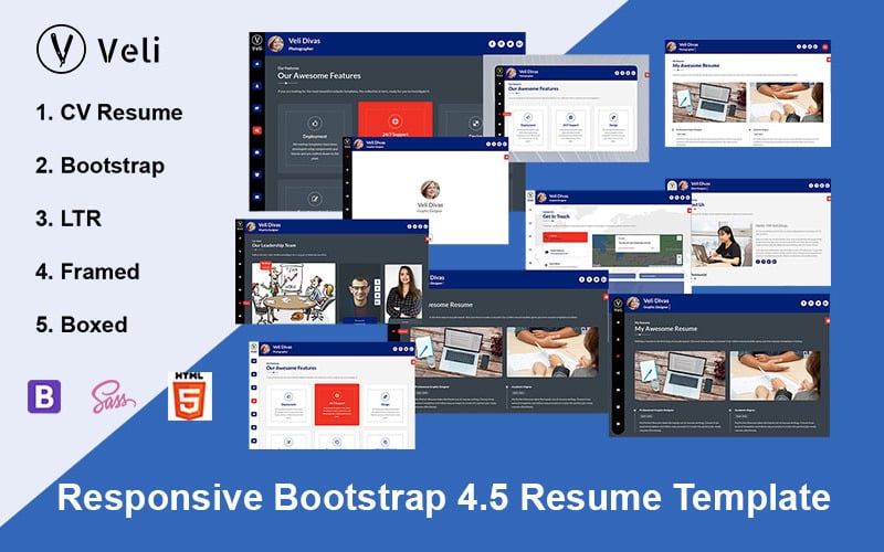 vCard Landing Page Template
