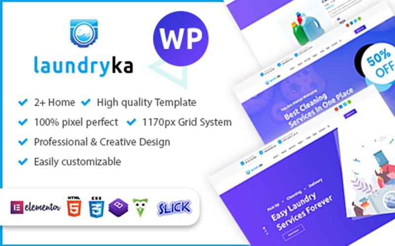 Dry Cleaning Services WordPress Theme