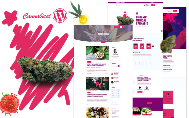 рекреационная каннабисная тема wordpress