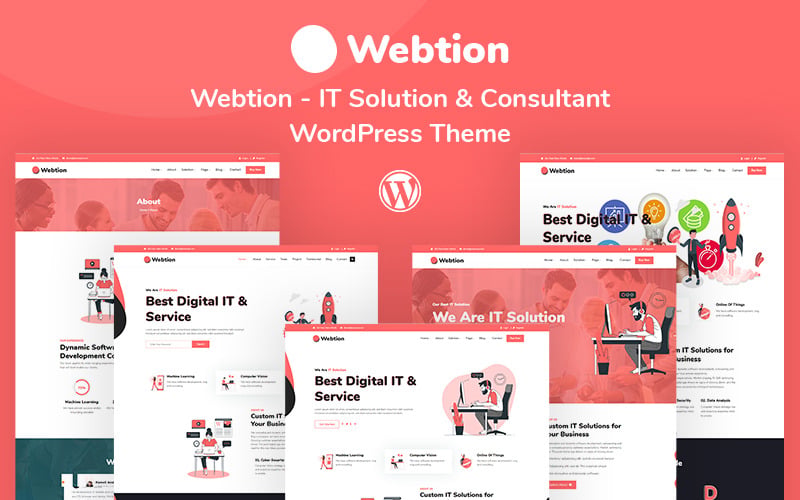 webtion – it-решение и консультант отзывчивая тема wordpress