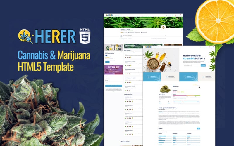 Medical Marijuana Website Template