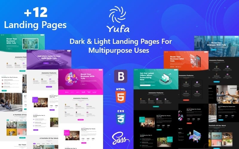 bootstrap адаптивный шаблон целевой страницы