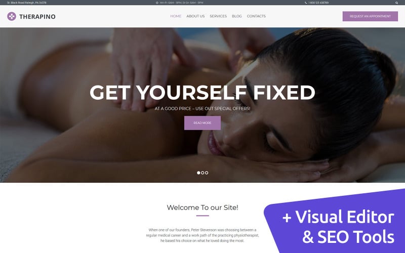 физиотерапия moto cms 3 шаблон