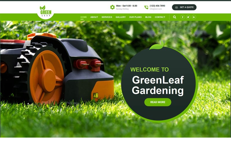 GreenLeaf Landing Page Template