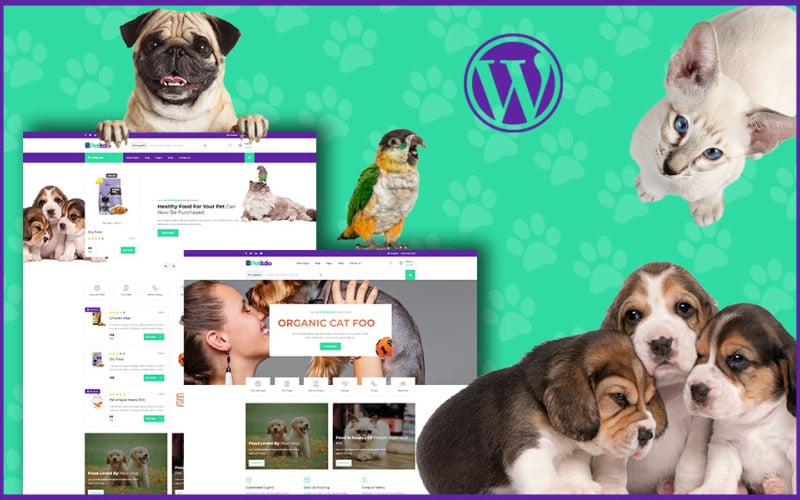 petitidio pet food shop wordpress тема