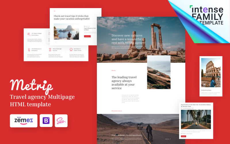 Travel Agency HTML Website Template