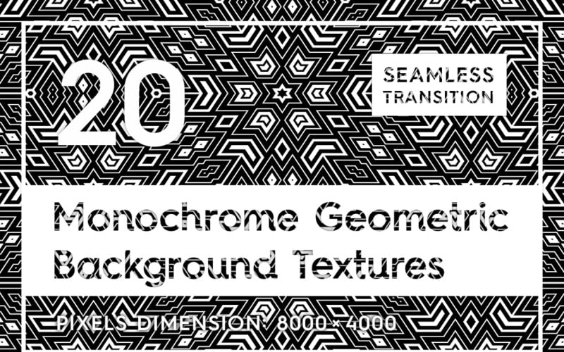 Download Background "20 Seamless Monochrome Geometric Textures Background" / 20 Seamless Monochrome Geometric Textures Background - Background на тему графика monochrome geometric texture,monochrome geometric background,monochrome geometric pattern,monochrome geometric backdrop,monochrome geometric surface,seamless,pattern,geometric,texture,square,