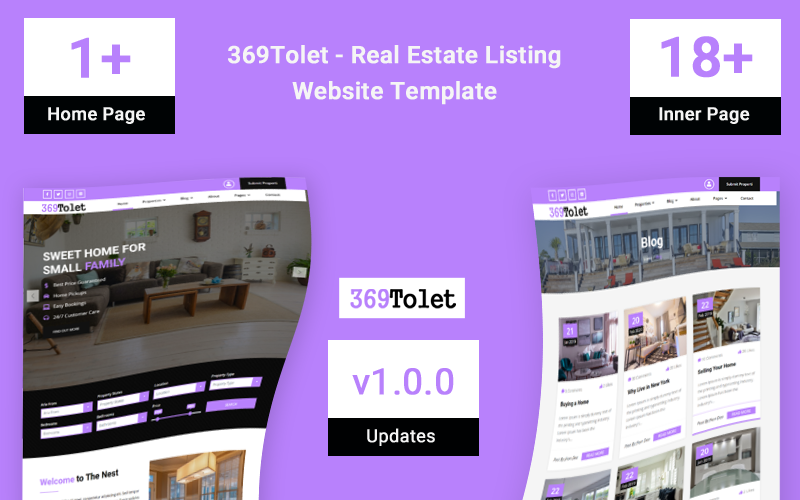 Real Estate Listing Website Template