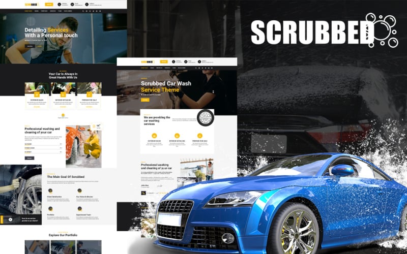 автомойка wordpress тема