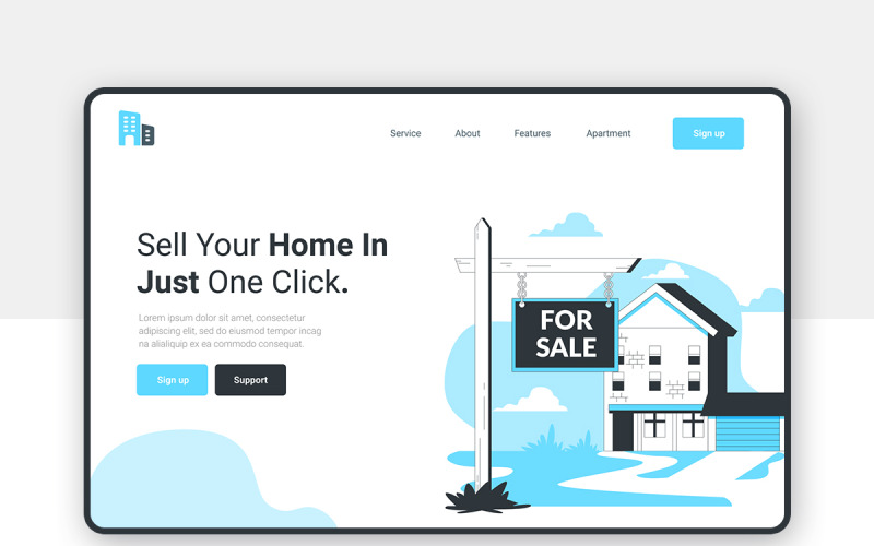 Download Sketch шаблон "Sell Your Home Web Header Sketch Template" / Sell Your Home Web Header Sketch Template - Sketch шаблон на тему графика location finder web header,location,location finder,free,header,orange,web,ui,ux,illustration,realestate,home finder,rent,buy,house finder,location ui,location header,figma,sketch,xd