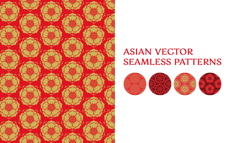 Download Pattern "Asian Seamless Pattern" / Asian Seamless Pattern - Pattern на тему графика pattern,asian,korean,chinese,japanese,vector,seamless,background,ornament,oriental,tradition,abstract,motif