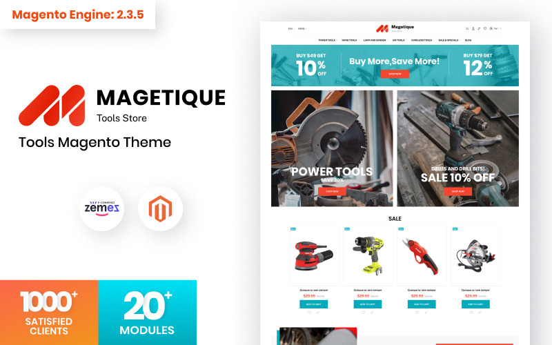 Tools Store Magento Theme