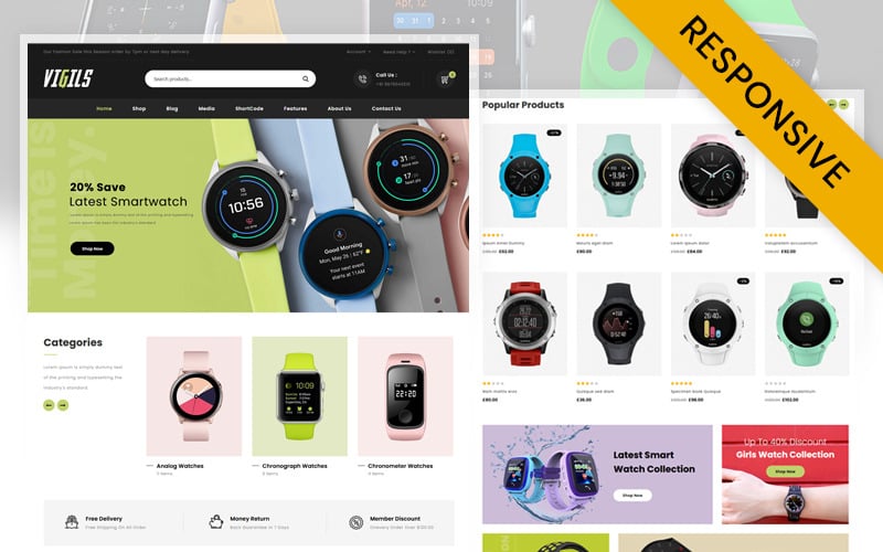 Smart Watch Store WooCommerce Theme