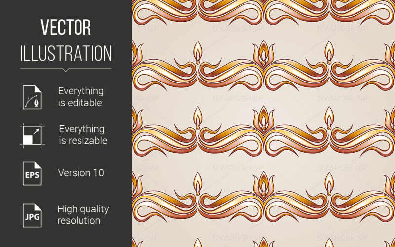 Download Vector "Pattern - Vector Image" / Pattern - Vector Image - Vector на тему графика pattern,abstract,seamless,contour,repetition,golden,victorian,curve,art,florals,gold,bunch,ornate,leaf,tendril,retro,design,continuity,outline,drawing