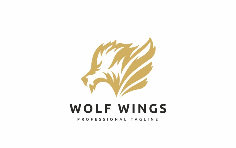 Download Шаблон логотипа "Wolf Wings Logo Template" / Wolf Wings Logo Template - Шаблон логотипа на тему графика animal,animals,blog,creative,fox,fun,game,gamer,logo,tech,technology,wing,wolf