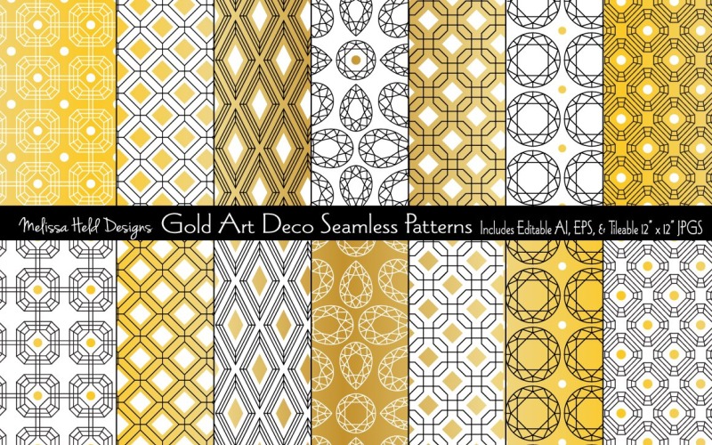 Download Pattern "Gold Art Deco Seamless Pattern" / Gold Art Deco Seamless Pattern - Pattern на тему графика art deco,geometric,gold,metallic,diamond,abstract,line,interlocking,lattice,elegant,golden,grid,shiny,seamless,repeat,gradient,graphic,printable,vector,design