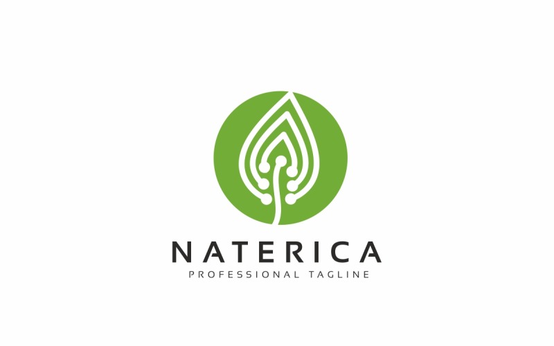 Download Шаблон логотипа "Natural Tech Logo Template" / Natural Tech Logo Template - Шаблон логотипа на тему графика abstract element,bio,biology,business,connect,data network,drop,eco,eco logo,eco tech logo,ecology,electronic,environment,farm,green drop,green tech logo,green technology,leaf,line,logo