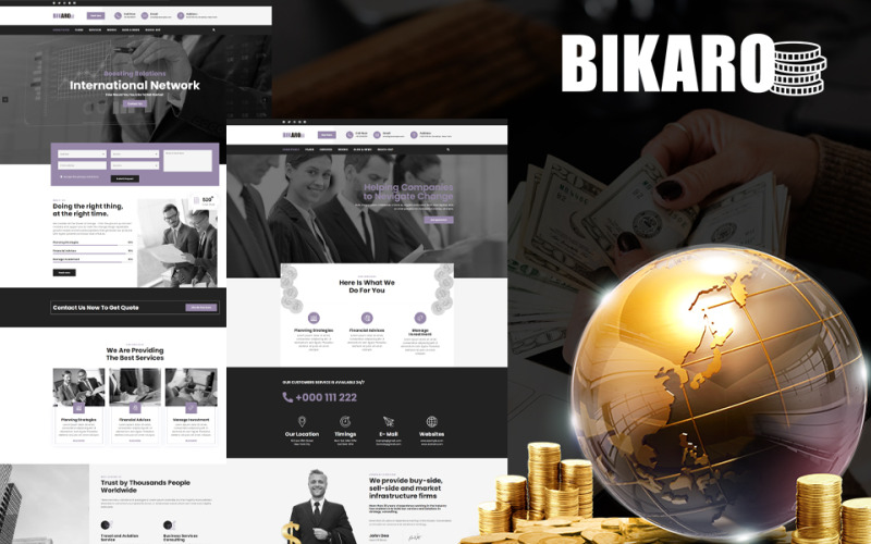 финансовая тема wordpress