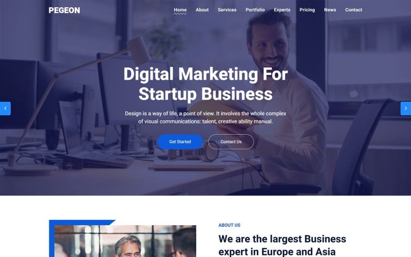 Business and Consulting Landing Page Template