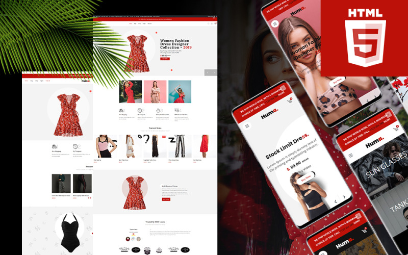 Bootstrap 4 ecommerce HTML5 Website Template