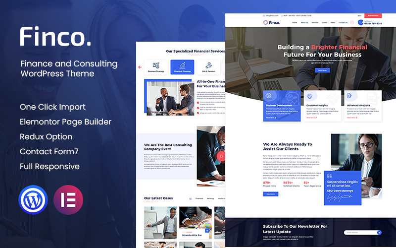 финансы и консалтинг wordpress тема