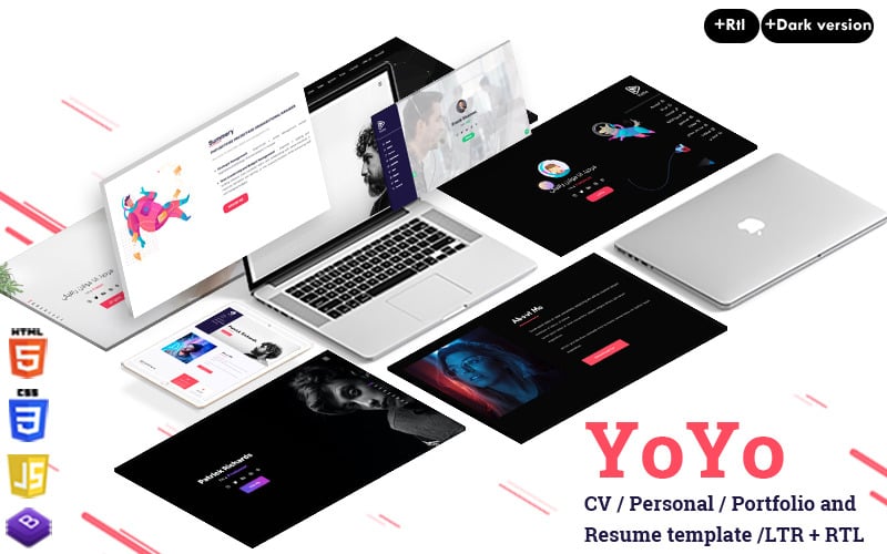 Resume Landing Page Template