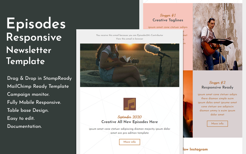 Responsive Email Newsletter Template