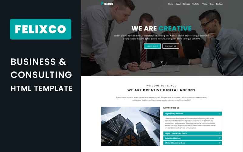 Business &amp; Consulting Landing Page Template