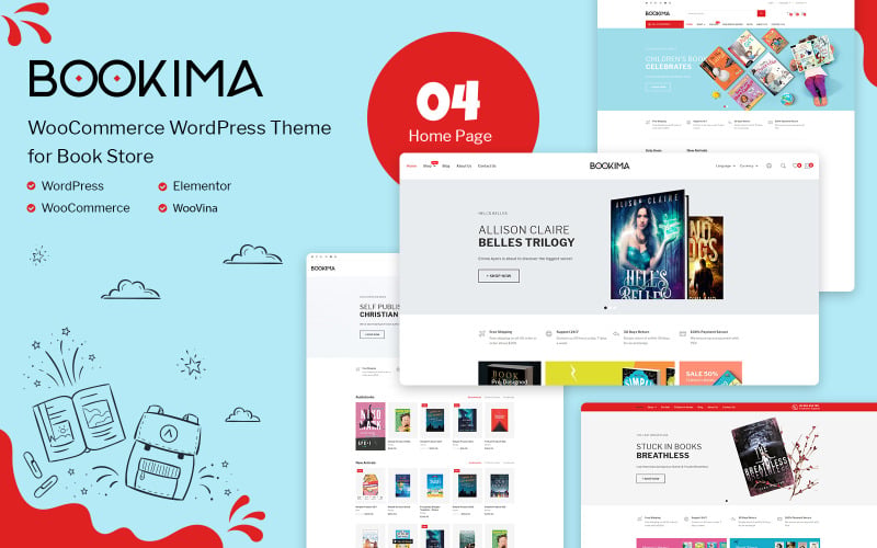 Theme for Book Store WooCommerce Theme
