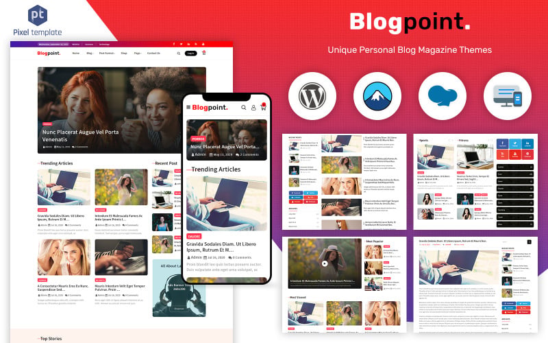 блог и газета wordpress тема