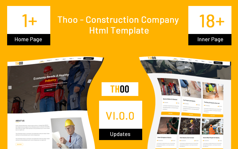 Construction Company Website Template