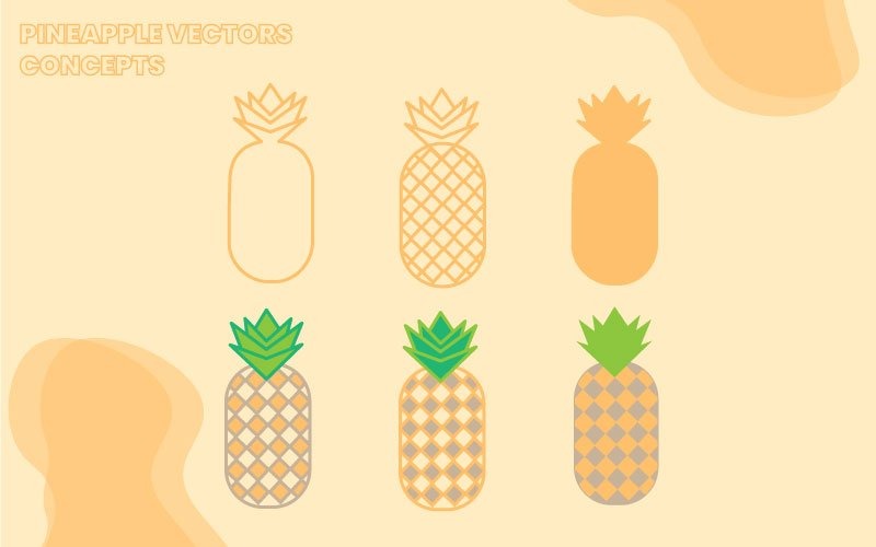 Download Vector "Pineapple Flat Design - Vector Image" / Pineapple Flat Design - Vector Image - Vector на тему графика pineapple,fruit,vectors,design,colored,minimal,simple,editable,illustrator,illustration,eps,ai,concept,icons,icon,filled,outlined,flat