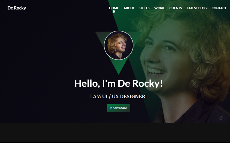 Personal Portfolio Landing Page Template