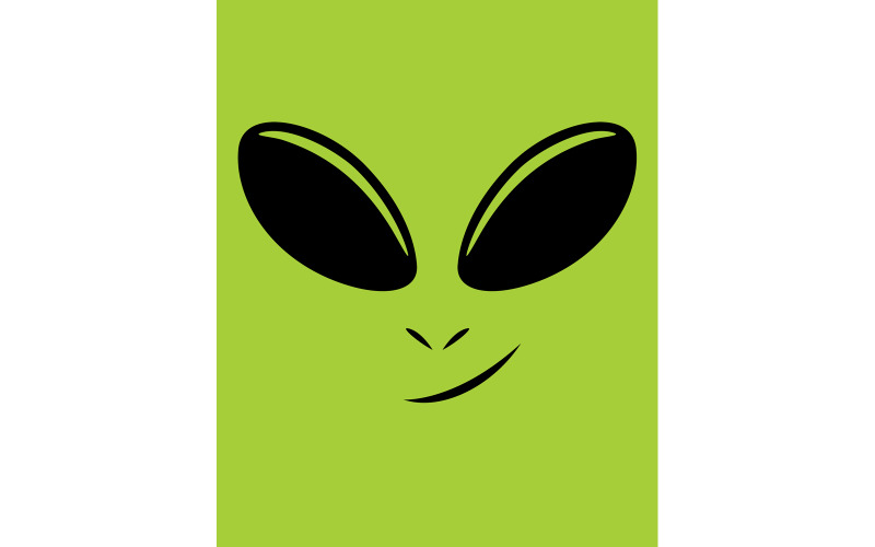Download Иллюстрация "Alien Face - Illustration" / Alien Face - Illustration - Иллюстрация на тему графика alien,face,portrait,head,avatar,ufo,martian,extraterrestrial,character,funny,smiling,happy,cartoon,vector,illustration,clip art,clipart,design element
